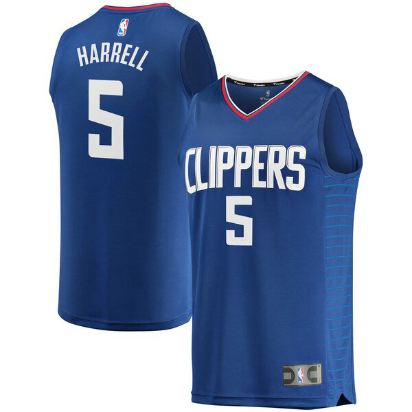 Camiseta Montrezl Harrell 5 Los Angeles Clippers Icon Edition Azul Hombre